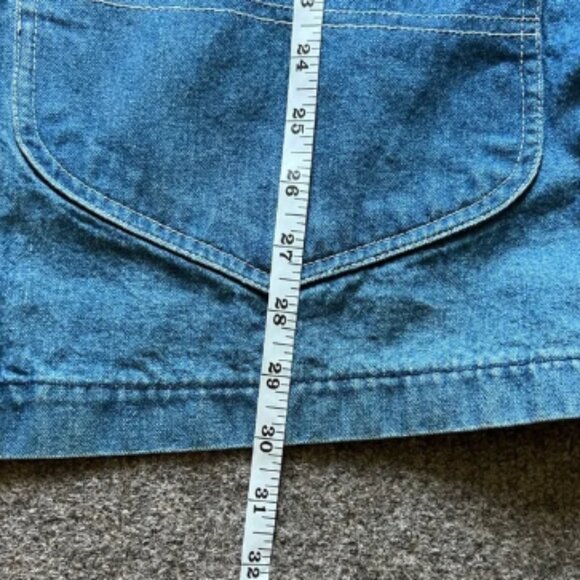 Vintage H.W. Carter & Sons Railroad Denim Chore Work Jacket Watch The Wear Small - Picture 12 of 16